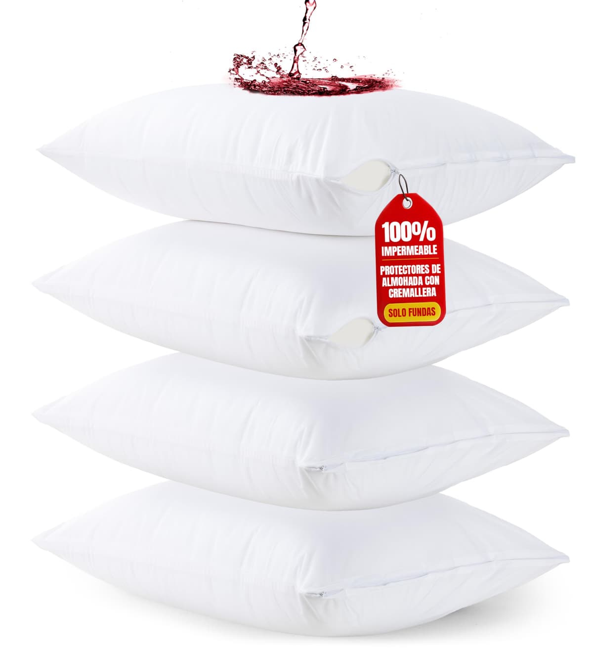 Utopia Bedding Protector de Almohada Impermeable 40x70 cm (Juego de 2) con Cremallera, Funda Almohada Certificado Oeko-Tex — view 8