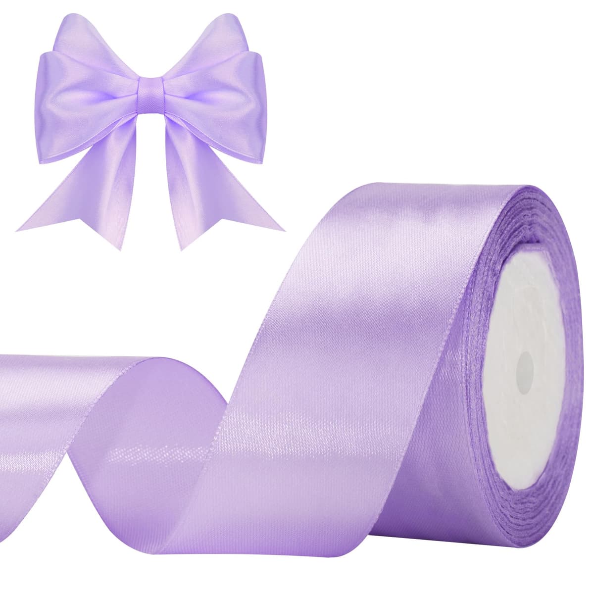 G2PLUS Baby Pink Satin Ribbons 10mm: Thick Fabric Gift Wrap Ribbons for Crafting, Party Decoration, 22m — view 90