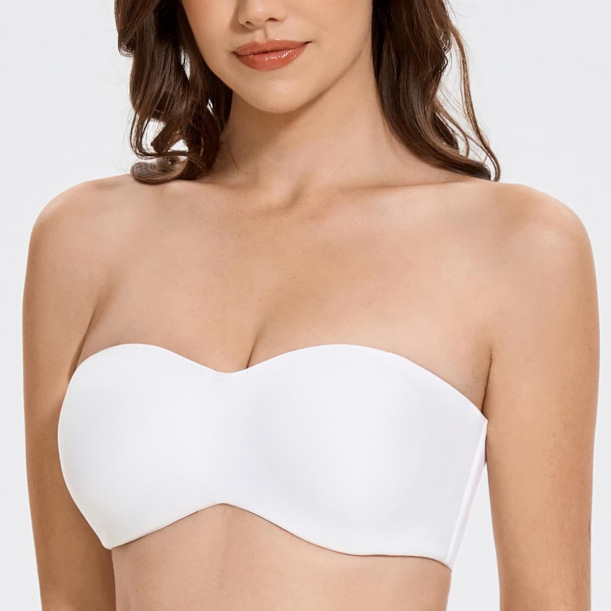 MELENECA Women's Strapless Minimizer Multiway for Large Bust Unlined Seemless Underwire Bandeau Bra — view 3