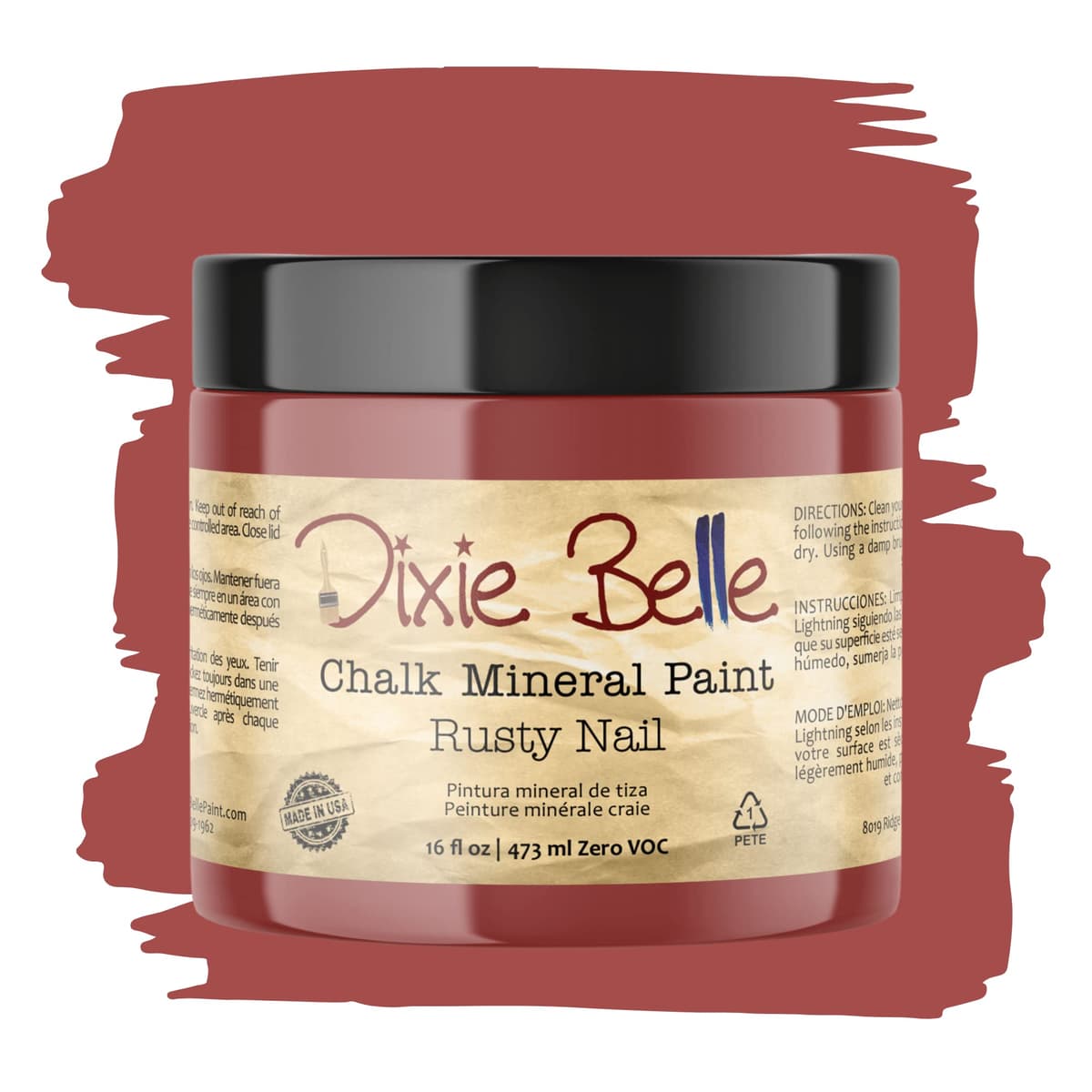 Dixie Belle Paint Company Chalk Finish Furniture Paint - Caviar (32oz) - Matte Black Chic Chalk Mineral DIY Furniture Paint — view 83