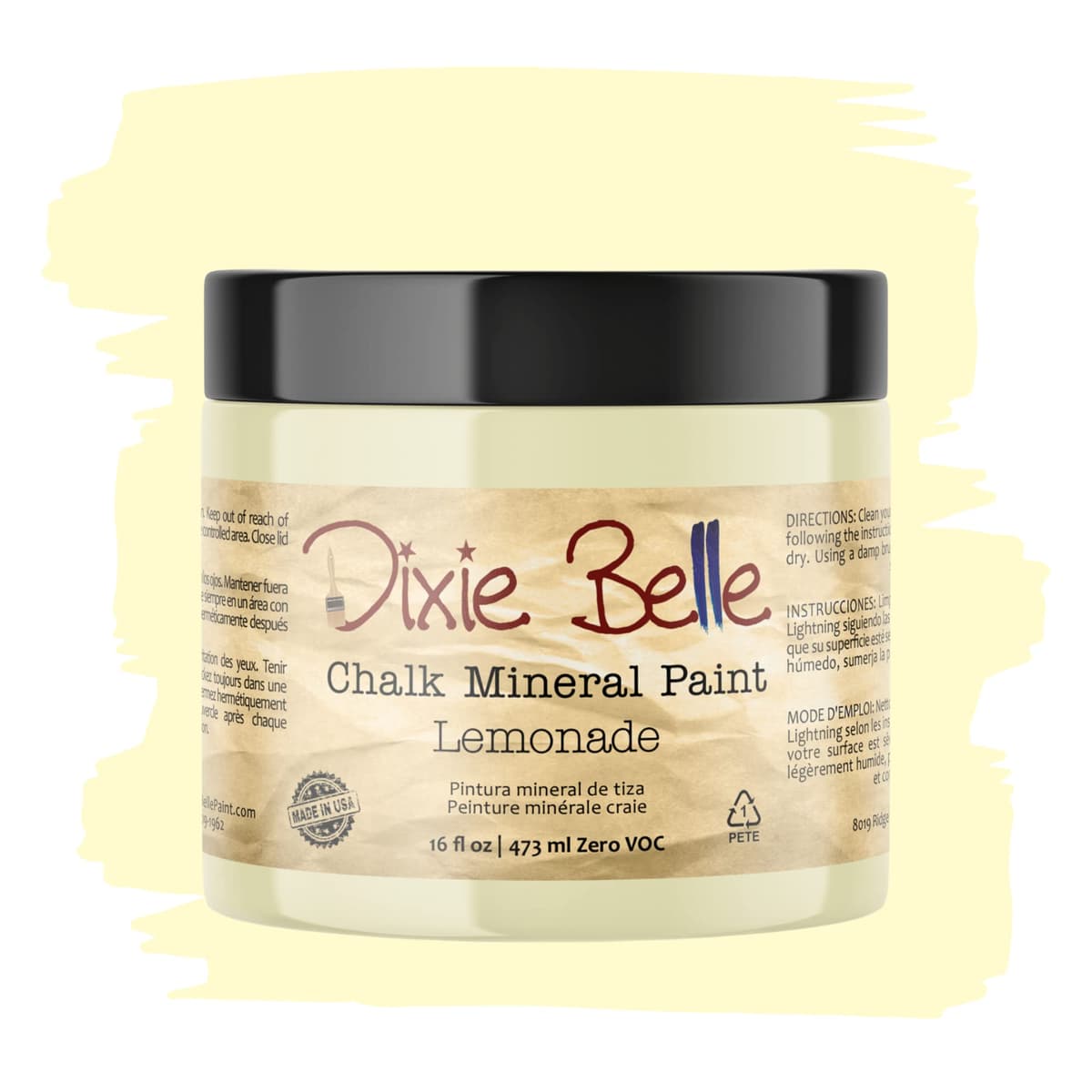 Dixie Belle Paint Company Chalk Finish Furniture Paint - Caviar (32oz) - Matte Black Chic Chalk Mineral DIY Furniture Paint — view 67