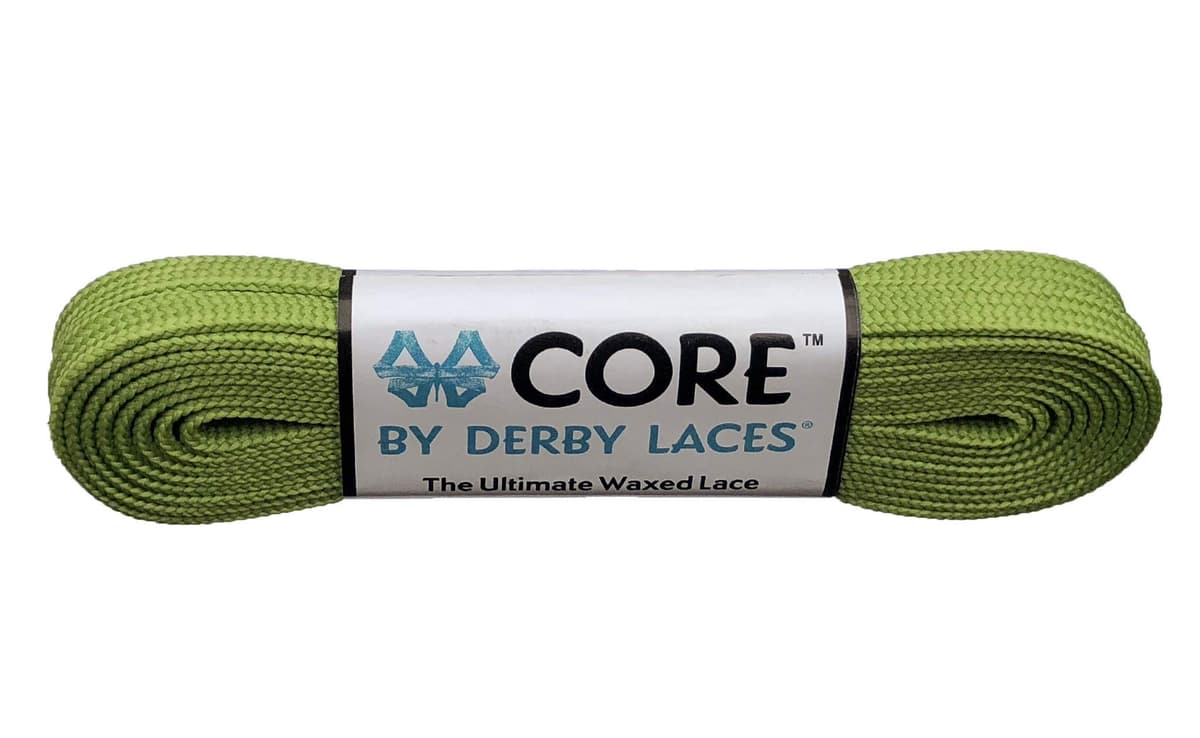 Derby Laces CORE Narrow 6mm Waxed Lace for Figure Skates, Roller Skates, Boots, and Regular Shoes, Black, 108 Inch / 274 cm — view 3
