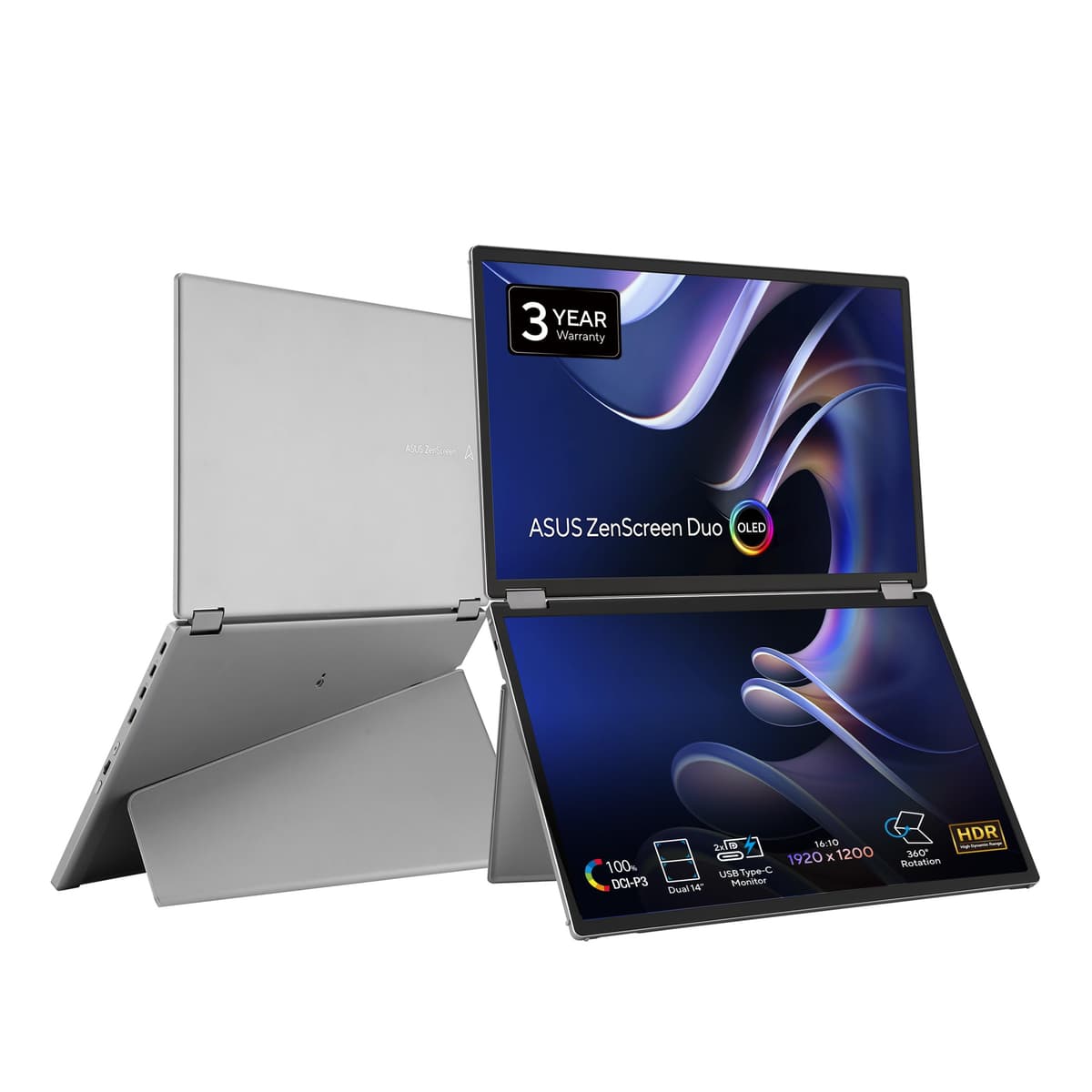 ASUS ROG Strix 17.3" 1080P Portable Gaming Monitor (XG17AHP)-FHD, IPS, 240Hz, Adaptive-Sync, Built-in Battery, ROG Bag, Tripod Stand, USB Type-C, Micro HDMI for Laptop, PC, Console, 3-Year Warranty — view 9