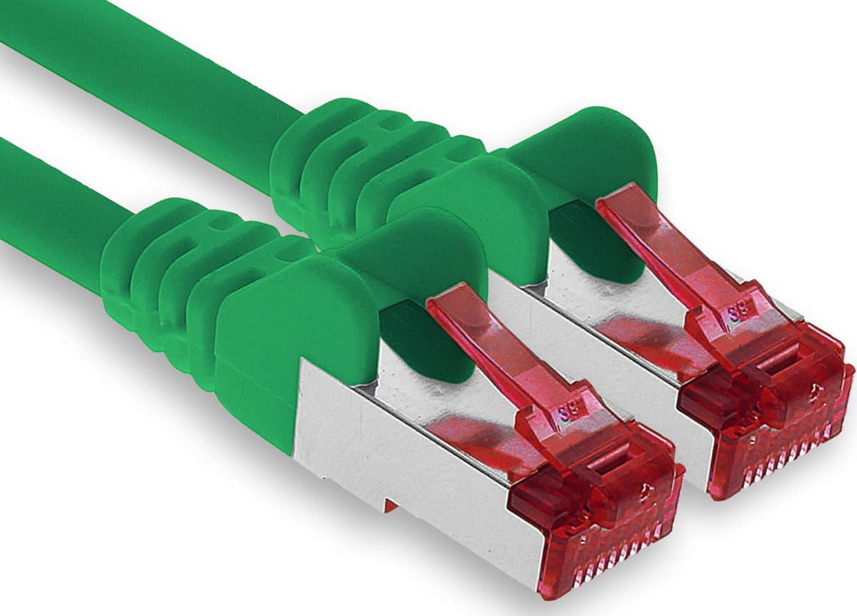 1aTTack.de - 1x 10m CAT6 patch cable S/FTP PIMF shielding CAT.6 RJ45 network cable Ethernet cable DSL LAN router switch modem patch panel - blue - 1 piece — view 21