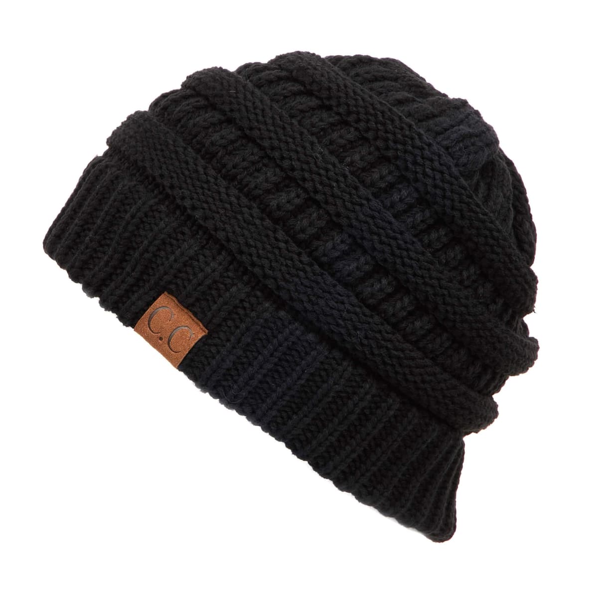 Warm Chunky Soft Stretch Cable Knit Beanie Skully — view 81
