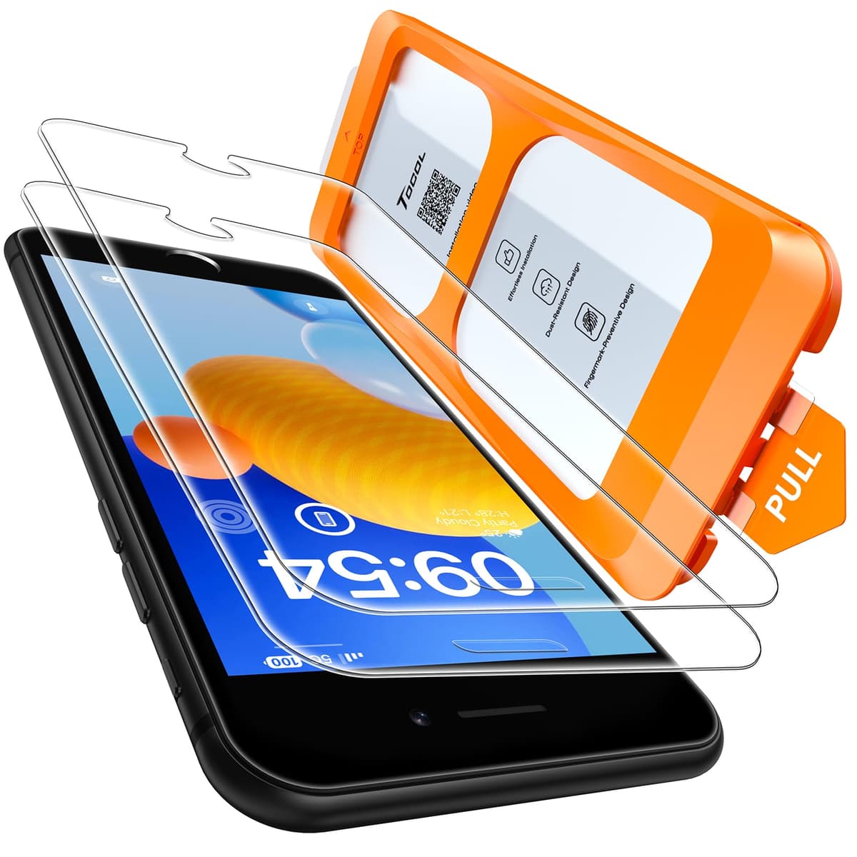 TOCOL Protector Pantalla para iPhone 17 Pro Max, Alineación Automática para Una Instalación Rápida, Cristal Templado de Dureza 9H Inastillable, HD Transparente, 2 Piezas — view 19