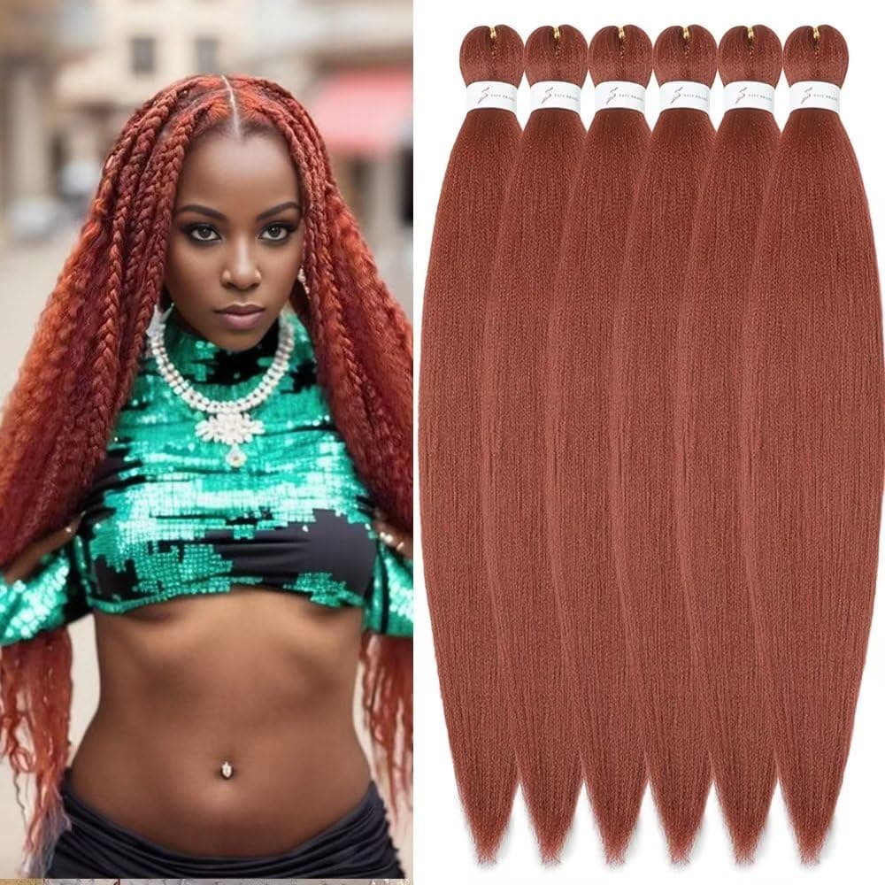 YDDM Capelli Per Treccine Africane Azul Extension Treccine Texture Yaki Easy Install per Principianti 26 Pollici 3 Pezzi Capelli Leggeri e Naturali per Box Braids, Twist e Crochet — view 6