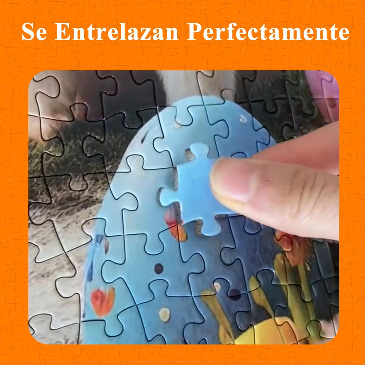 Rompecabezas para adultos de 1000 piezas, rompecabezas de conejo con letra de póster en la parte posterior, piezas únicas que se ajustan bien sin polvo (27.5 x 19.6 pulgadas) — view 2
