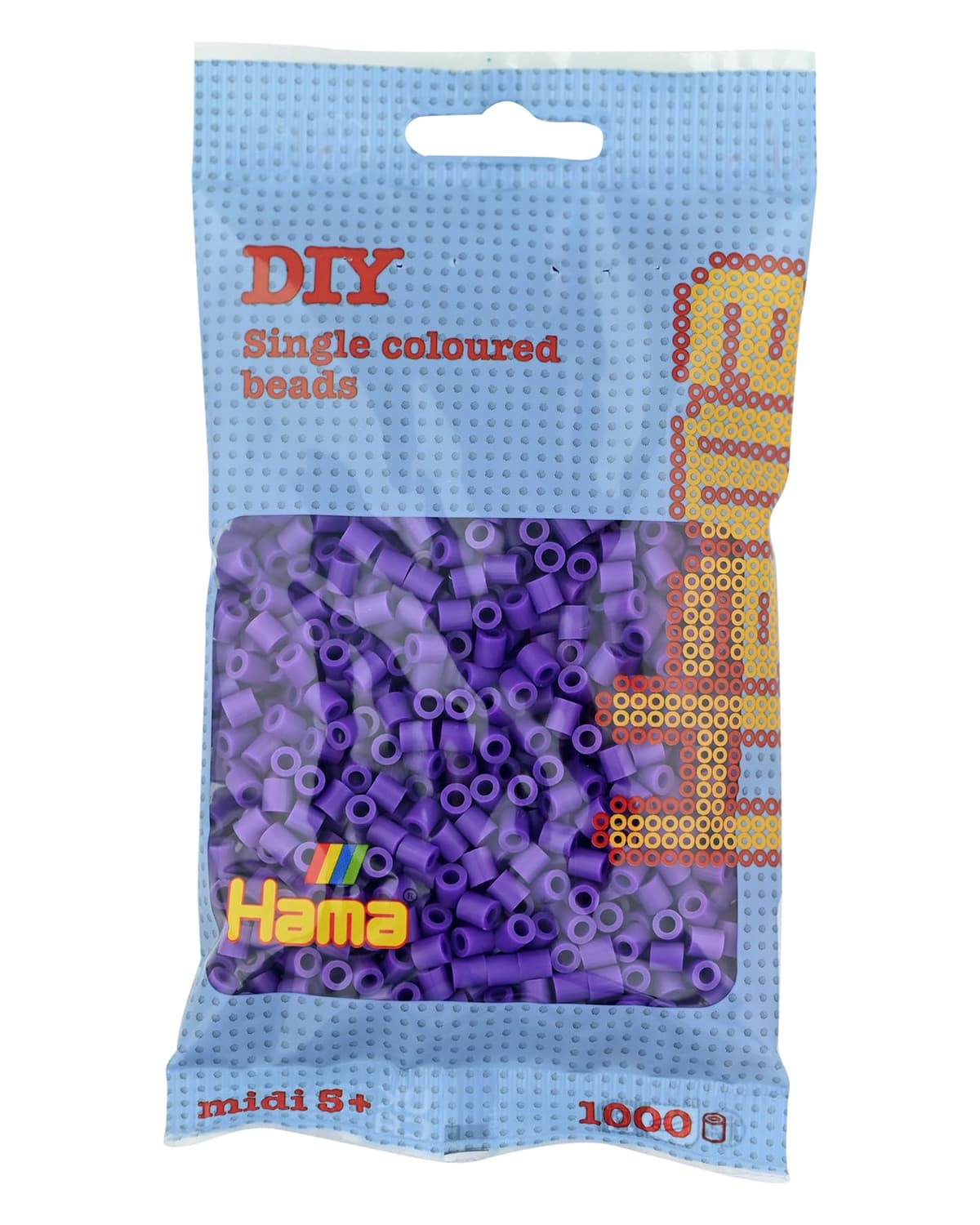 HAMA Bolsa de perlas | Aprox. 1000 cuentas midi fusibles para manualidades y mosaicos | Perlas de fusión para niños creativos 5+ | Juego de arte y decoración | Beige — view 58