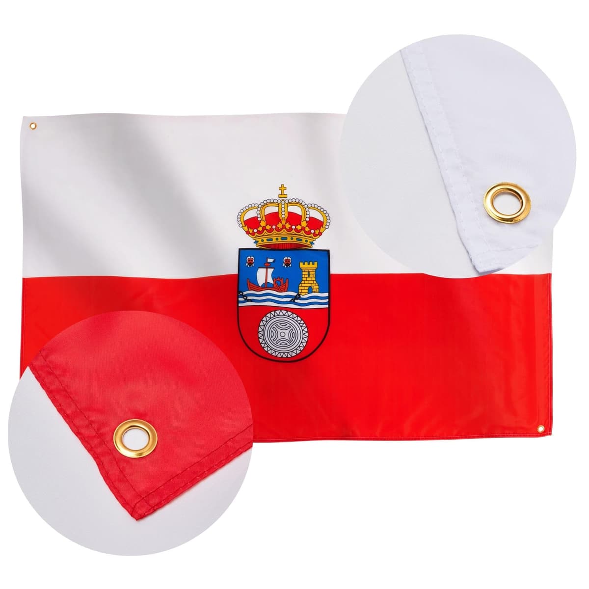 Runesol Cornwall Flag - 91x152cm, 3ft x 5ft, Cornish Flag, 4 Grommets, Eyelet in Every Corner, Premium Quality, Inside & Outside Use, Vivid Colours — view 1028
