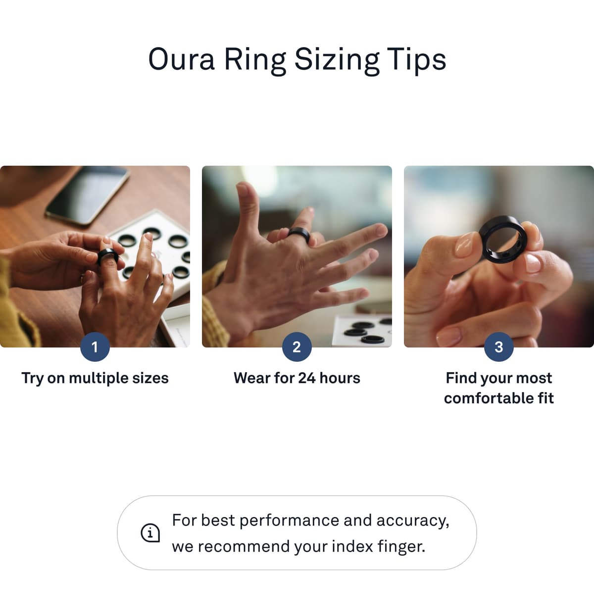 Oura Gen3 Heritage Smart Ring - Size 12, Gold | Sleep, Heart Rate and Fitness Tracking Wearable - Up to 7 Day Battery Life - iOS/Android Compatible - Size First with Oura Sizing Kit — view 7