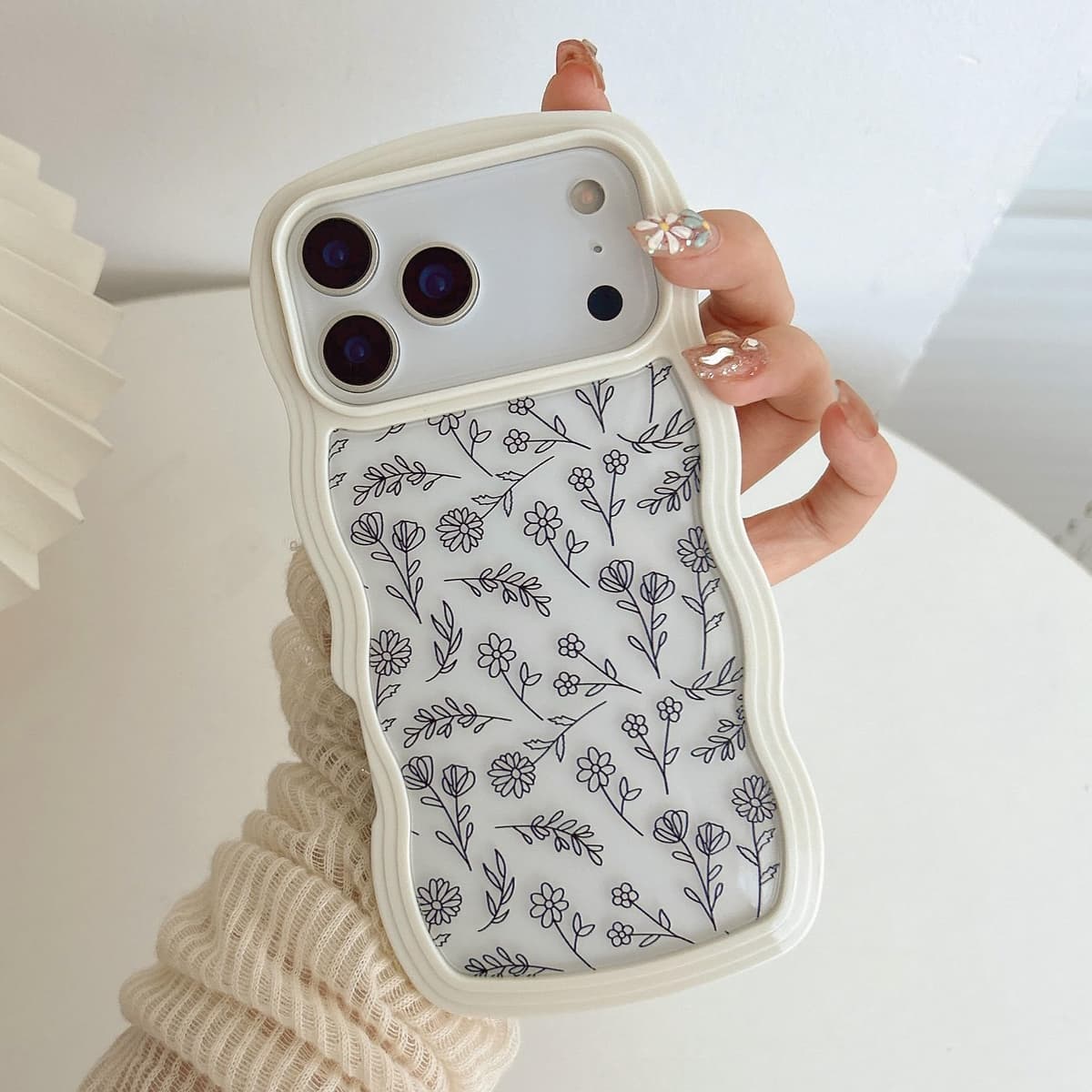 QLTYPRI Compatible with iPhone 11 Case, Cute Curly Wave Frame Clear Case for Girls Women, Transparent Soft Silicone TPU Bumper Shockproof Protective Phone Cover for iPhone 11 - Purple — view 17