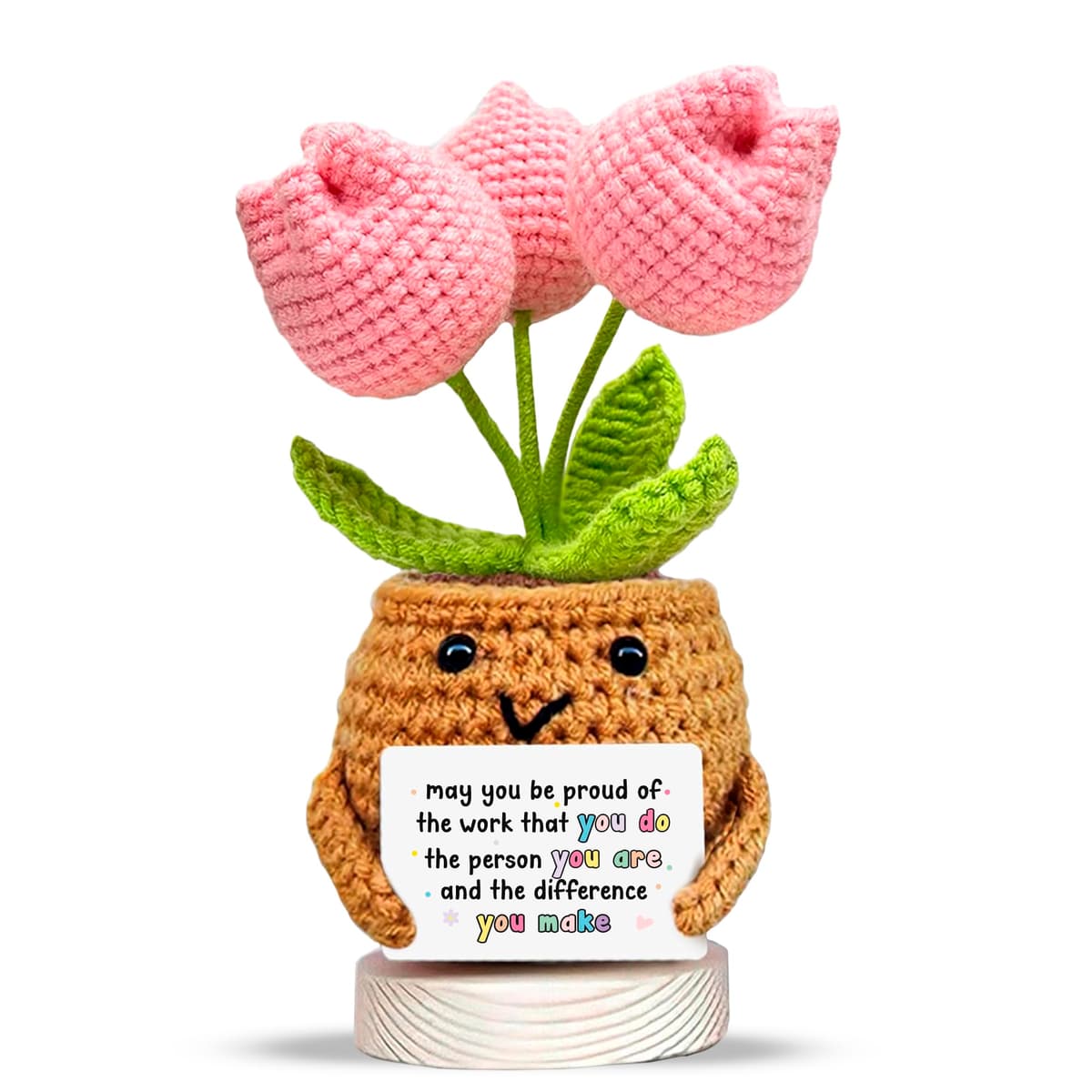 Crochet Alien Plush with Love Message – “You’re the Best Thing I’ve Ever Found on Earth” – Handmade Valentine’s Day Gift for Girlfriend, Boyfriend, Wife or Husband – Cute — view 45