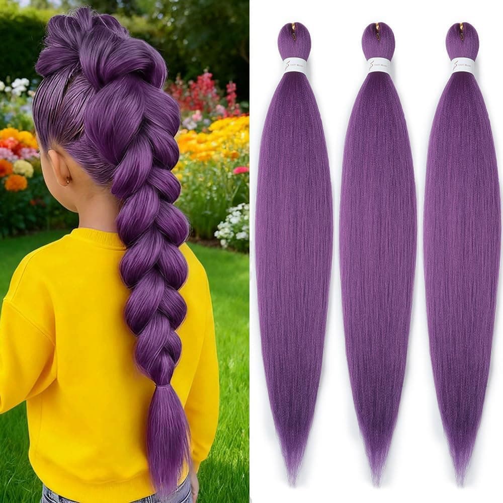 YDDM Capelli Per Treccine Africane Azul Extension Treccine Texture Yaki Easy Install per Principianti 26 Pollici 3 Pezzi Capelli Leggeri e Naturali per Box Braids, Twist e Crochet — view 29