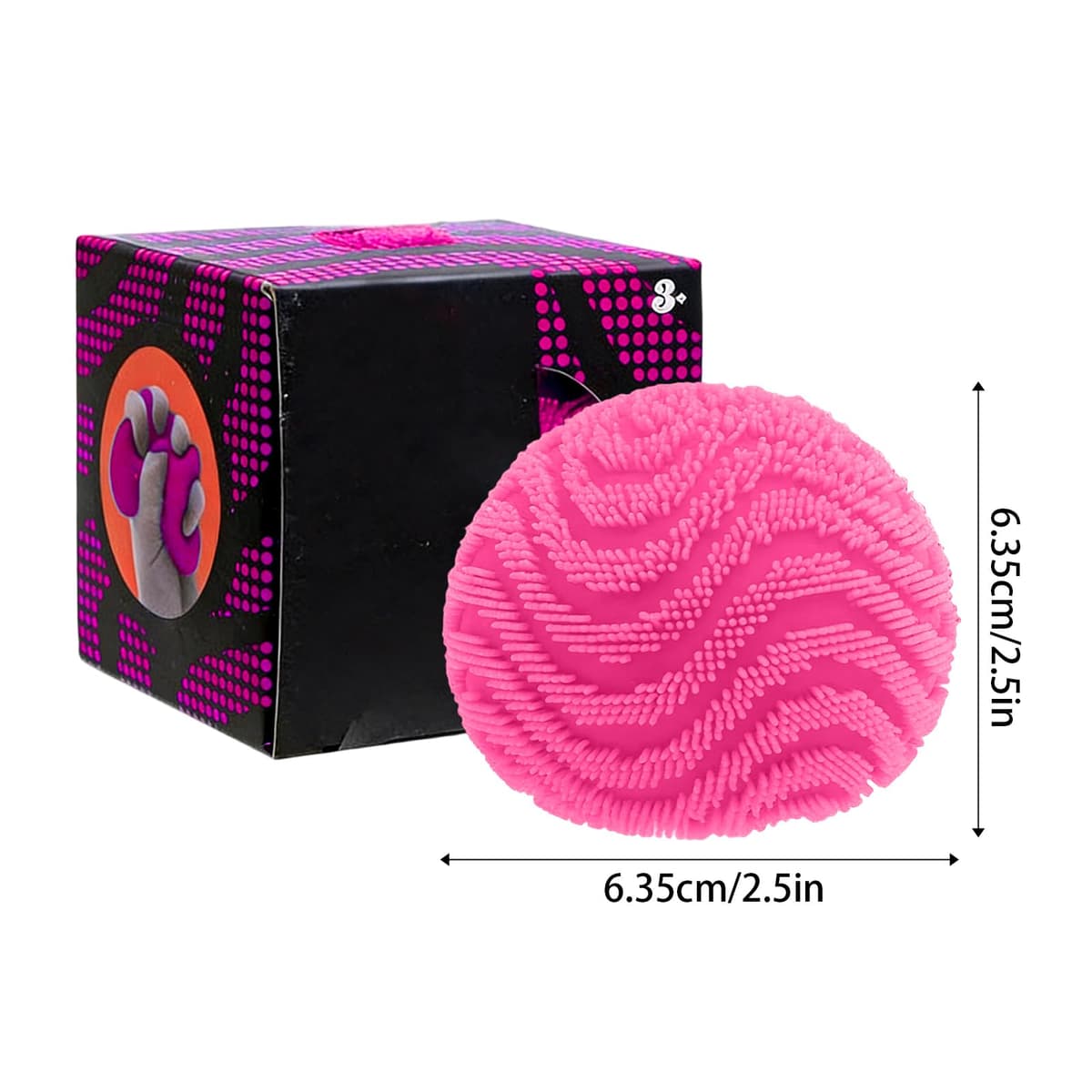 Nee Doh Fuzz Ball Squishy Stress Ball Slow Rising Memory Foam Fidget Squishy Nee Doh Fuzz Balls Adults Anxiety Stress Relief Toys — view 2