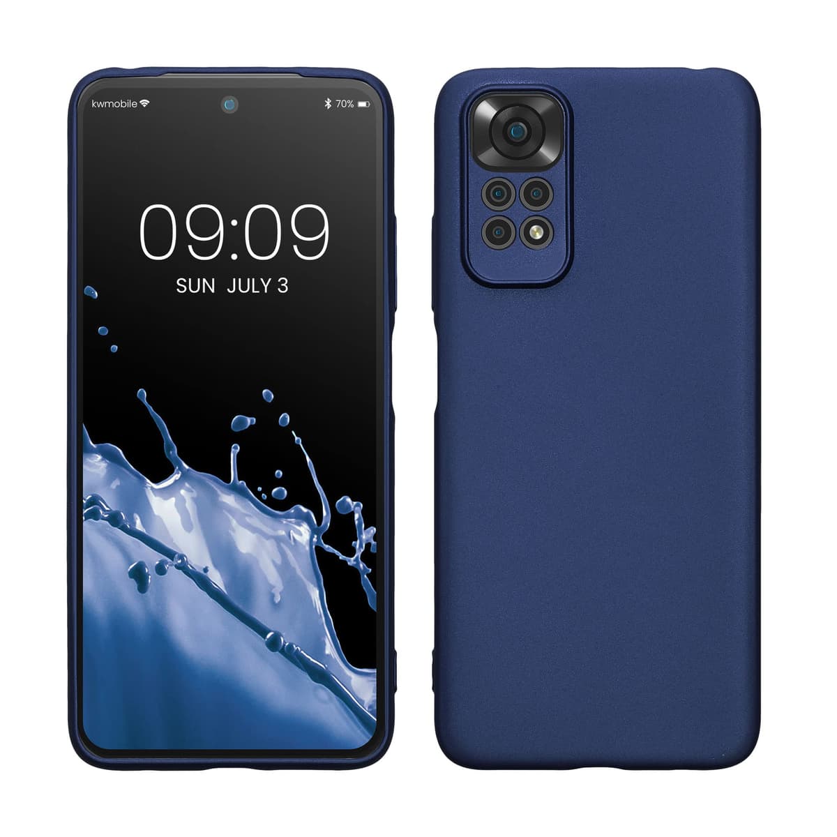 kwmobile Carcasa Compatible con Xiaomi Redmi Note 14 Pro 5G / Poco X7 Funda - Funda Ultrafina de TPU con Bordes elevados - Lavanda Metalizado — view 148