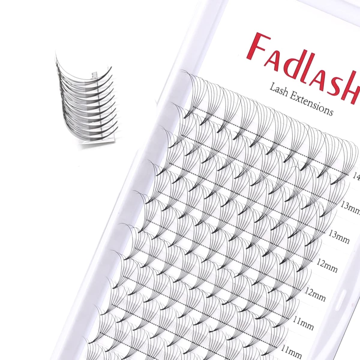 Russian Volume Lashes 16D 0.07 C Curl Mix Tray - Premade Fan Lashes (8-14mm) — view 27
