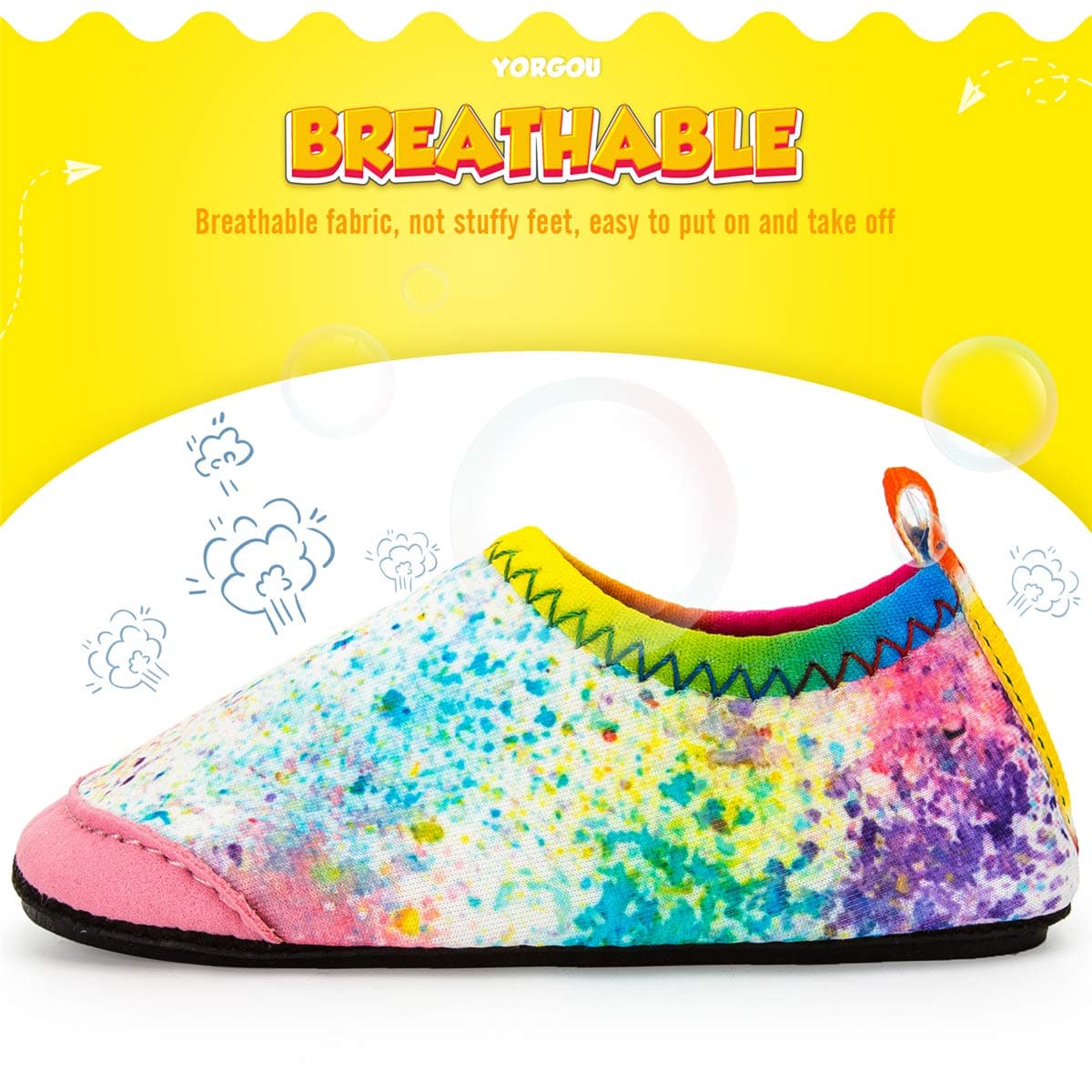 Yorgou Zapatos de Agua para niños y niñas, Zapatos de Playa para niños pequeños, Calcetines acuáticos Descalzos Antideslizantes para Piscina y Playa — view 6