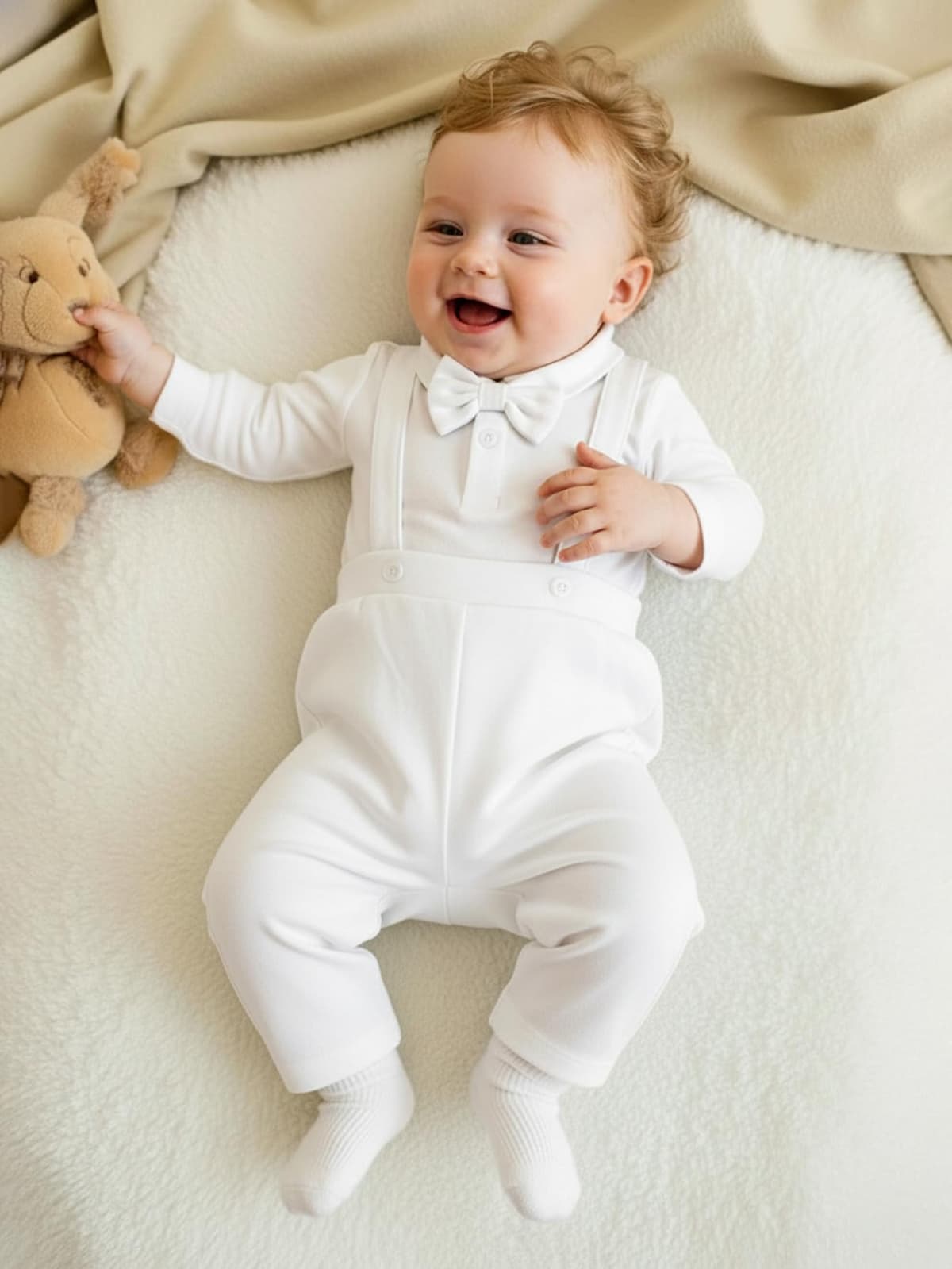 Traje de bautizo para bebé niño pequeño caballero — view 2