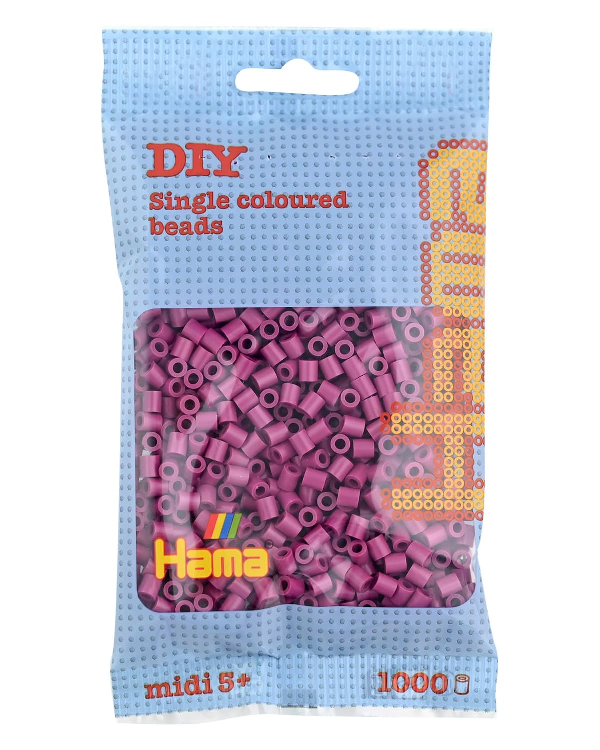HAMA Bolsa de perlas | Aprox. 1000 cuentas midi fusibles para manualidades y mosaicos | Perlas de fusión para niños creativos 5+ | Juego de arte y decoración | Beige — view 59