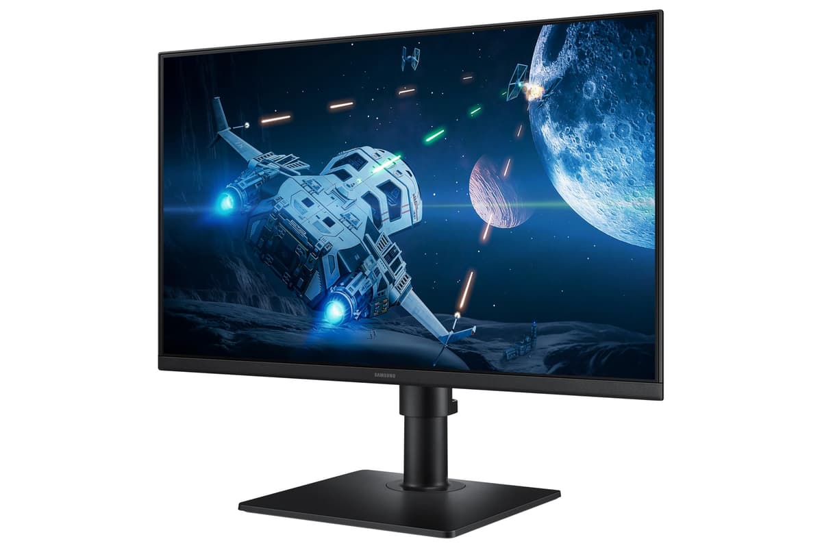 Samsung LS27D406GAUXXU 27" FullHD IPS Monitor with Speakers - Height Adjust, 1920x1080p, Displayport, USB, HDMI, Eye Saver Mode — view 4