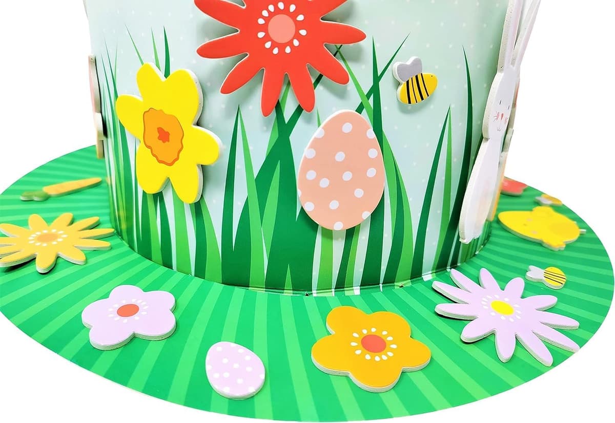 YLAB Make Your Own Easter Bonnet Kit – Fun Craft Activity for Kids, Perfect for Easter Bonnet Parade & School Competitions, I — view 4