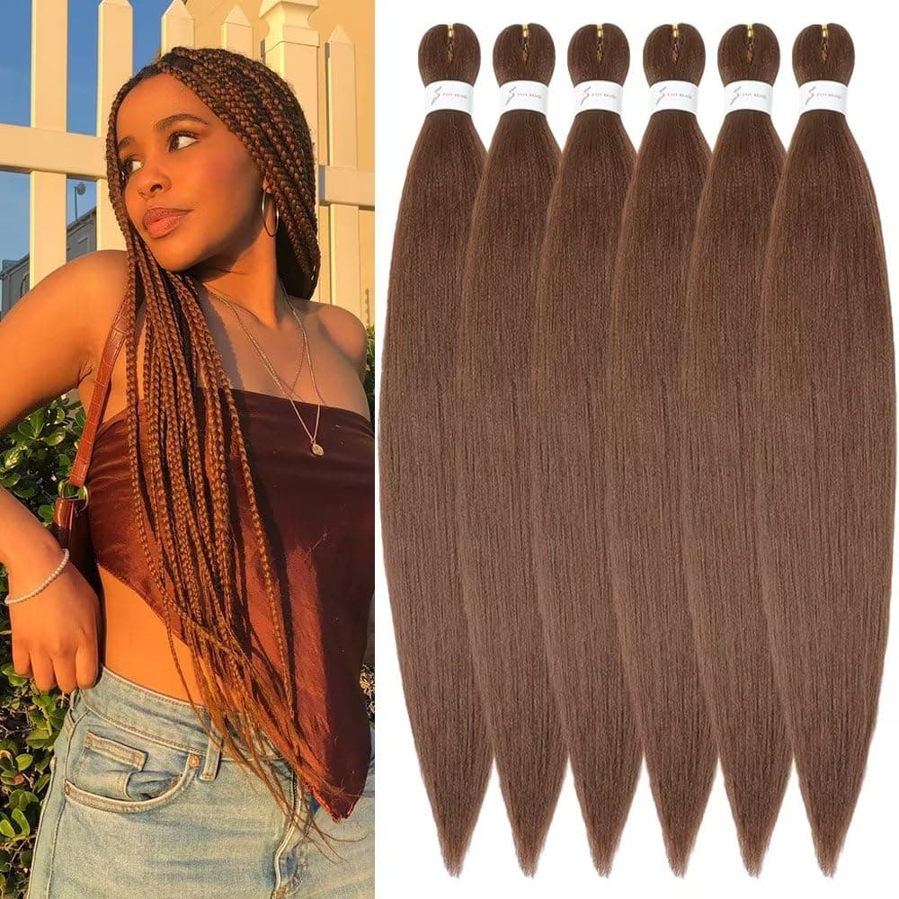 YDDM Capelli Per Treccine Africane Azul Extension Treccine Texture Yaki Easy Install per Principianti 26 Pollici 3 Pezzi Capelli Leggeri e Naturali per Box Braids, Twist e Crochet — view 82