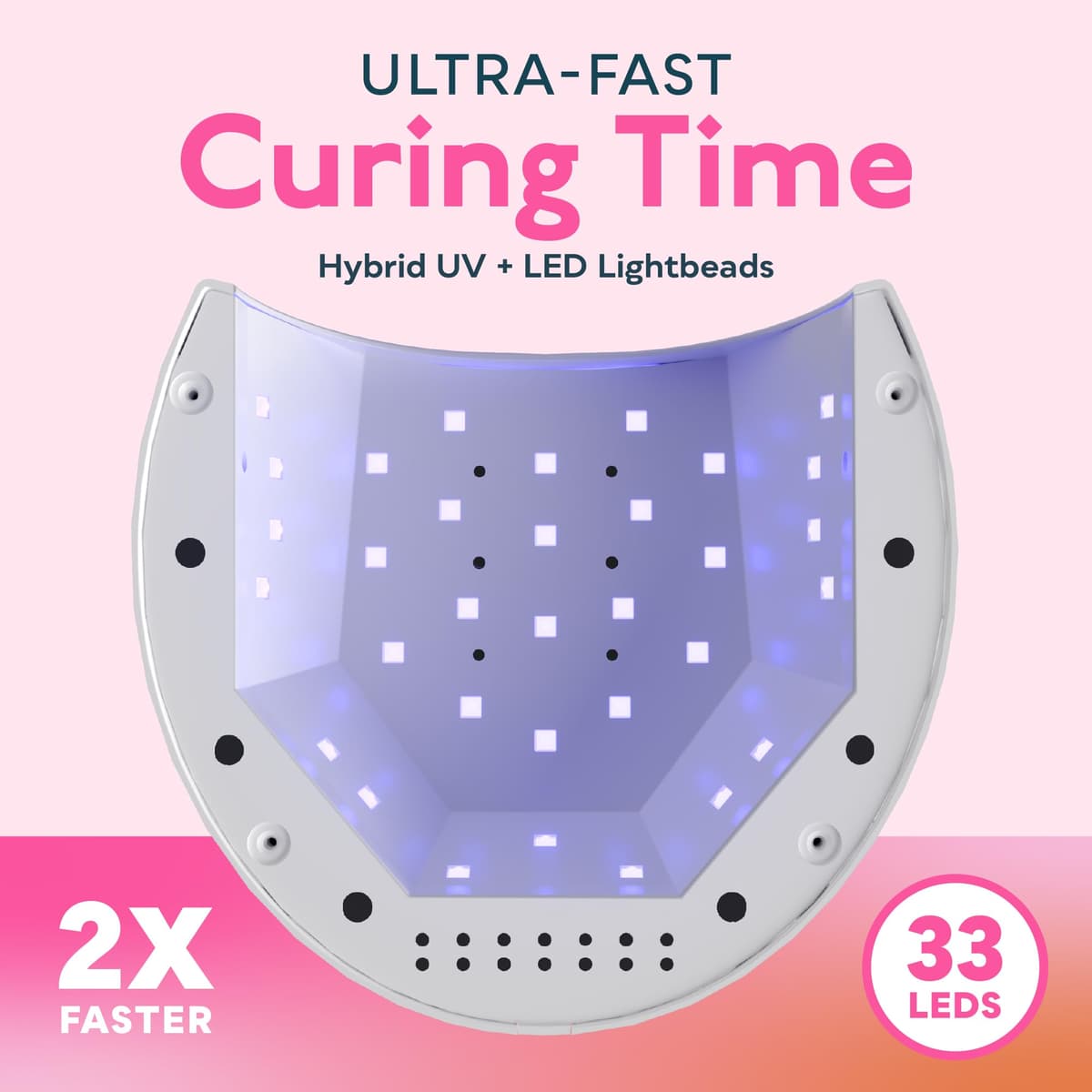 SUNUV Lámpara Secadora de Uñas, Profesional LED UV Lampara Uñas de Gel, Curado Luz en 4 modos para tiempo 10s, 30s, 60s y 90s — view 5
