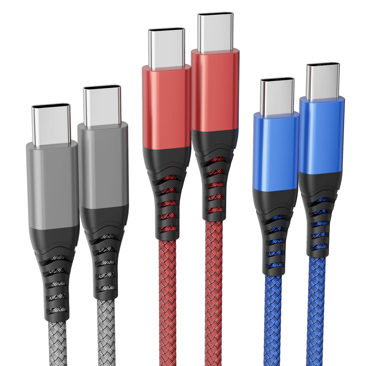 USB C to USB C Cable 3Pack 1M,USB C Charger Cable 60W PD Type C Charger Fast Charging Compatible with iPhone 17/16/15 Pro Max Plus,iPad Pro/Air/Mini Samsung Galaxy and More