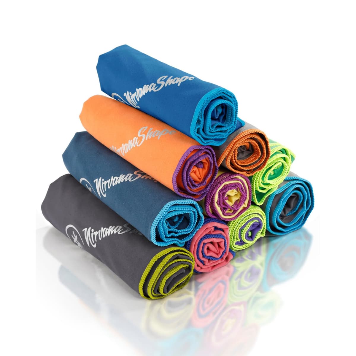 NirvanaShape Toalla de Microfibra | 14 Colores | 8 Dimensiones | Toalla de Viaje Ligera, Absorbente y de Secado Rápido | Toalla de Baño para Viajes | Ideal para Playa, Camping, Yoga y Sauna — view 11