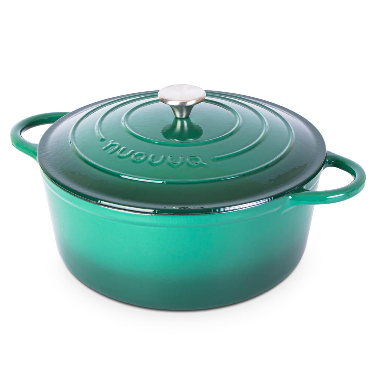 Nuovva Enamelled Cast Iron Dutch Oven Pot with Lid – 5 Quart Casserole Dish – Ceramic Dutch Oven for Bread Baking, Roasting, Braising & Stews – Oven Safe up to 500°F – 24cm Orange — view 37