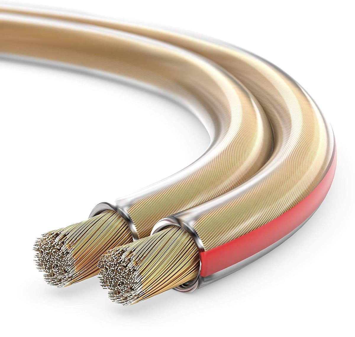 Sonero S-SC2150T-25 Cables para Altavoces CCA, 25 m, Transparente