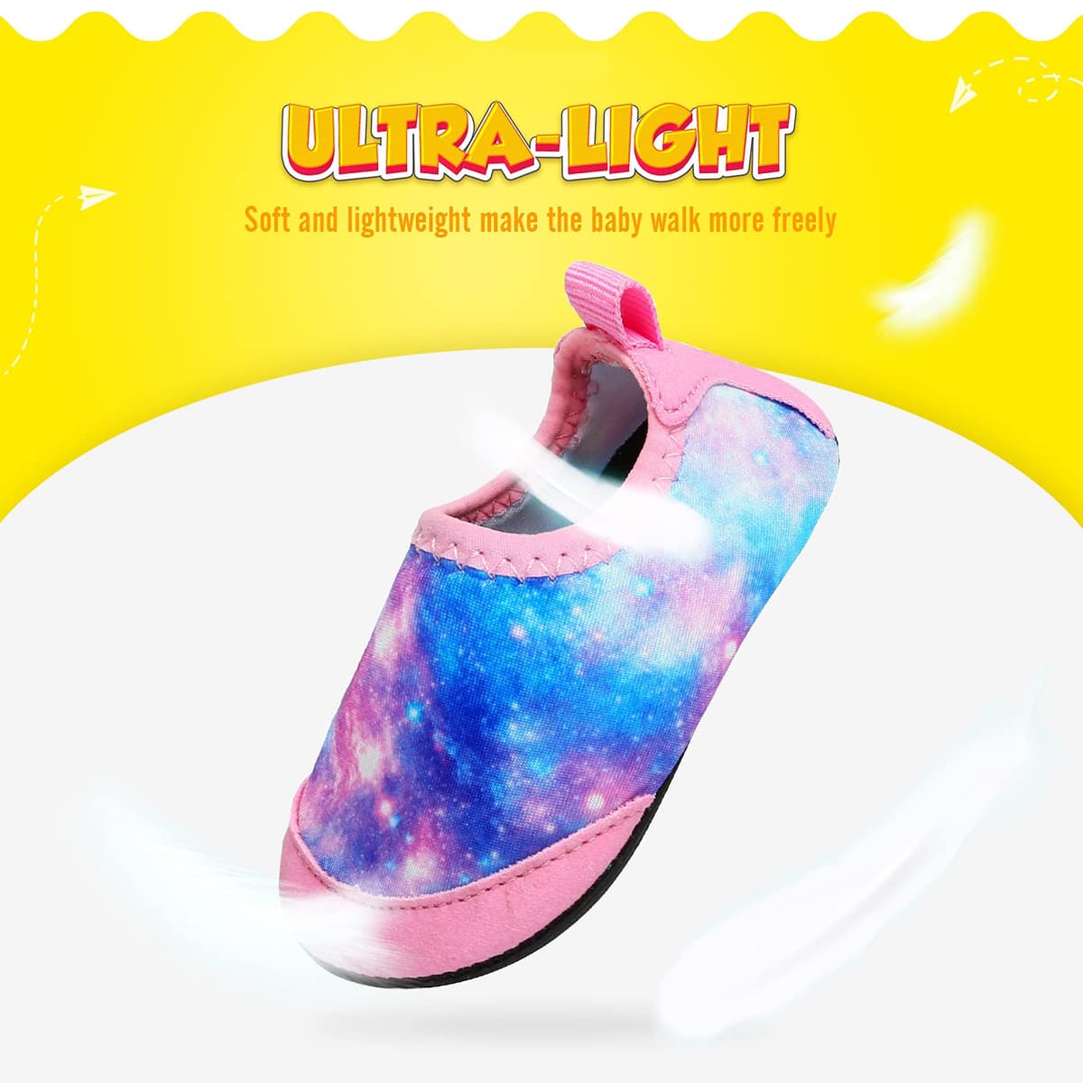 Zapatos de Agua para niños y niñas, Zapatos de Playa para niños pequeños, Calcetines acuáticos Descalzos Antideslizantes para Piscina y Playa — view 4
