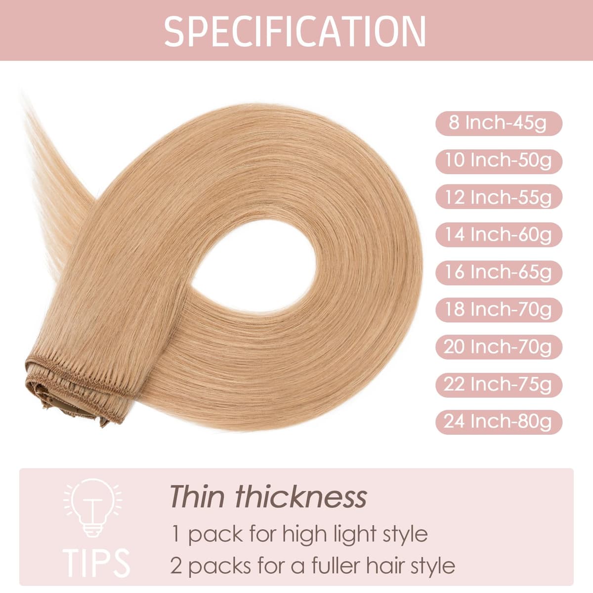 Silk-co 10inch Hair Extensions Clip in Hair Extension Human Hair #04 Medium Brown -Basic Thickness-Thin Weft- 8 Pieces Real Remy Straight Hair Extensions[50g] — view 196