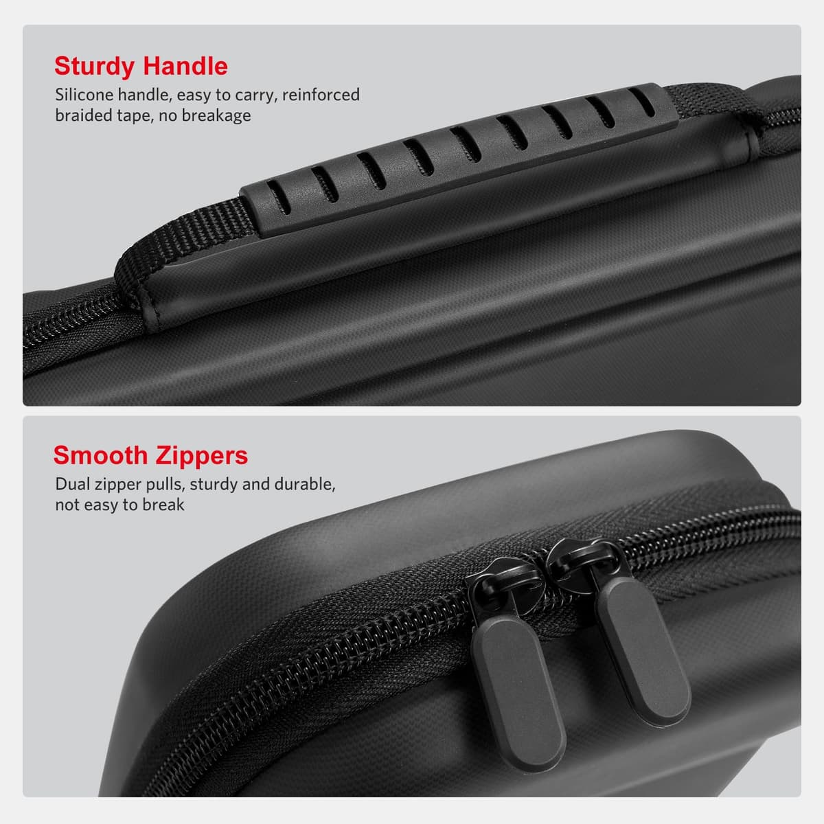 CoBak Funda Nintendo Switch 2 (2025) - Set 3en1: 2 Protectores Vidrio + 2 Gomas Palancas + Funda Rígida Portátil, Negro — view 5