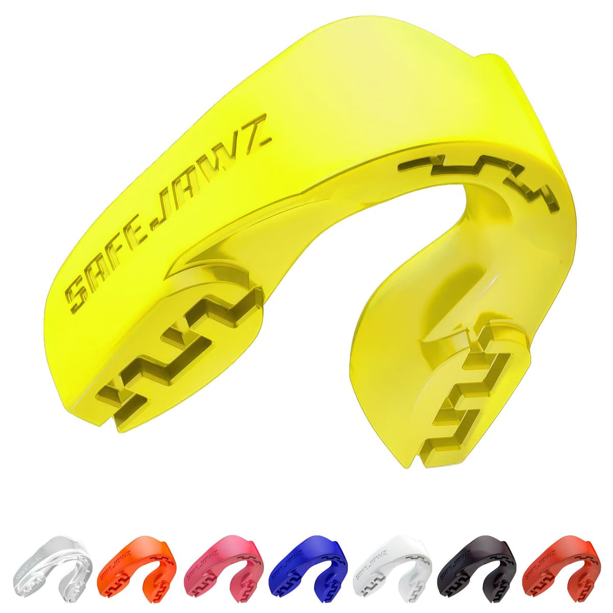 SAFEJAWZ Protector bucal Adultos y niños para Todos los Deportes de Contacto, incluidos Rugby, MMA, Artes Marciales de Kickboxing, Judo, Hockey y Boxeo — view 13
