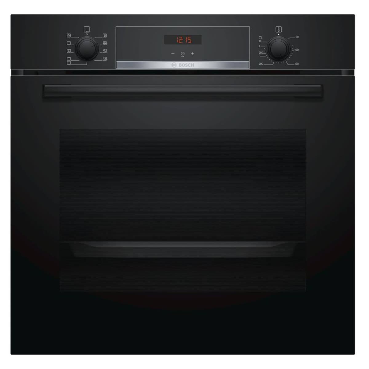 Bosch Serie 2 HHF113BR0B Stainless Steel Single Electric Oven with A Energy Efficiency, 66 Litre Capacity, Electronic Clock Timer And Enamel Interior — view 5