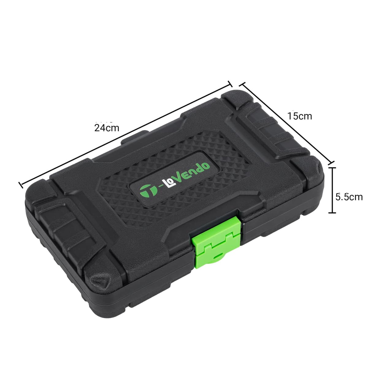 130pcs Professional Complete Tool Case | Ideal Small Size Car | With Socket Set, Screwdriver Bits and Ratchet | Chrome Vanadium — view 3