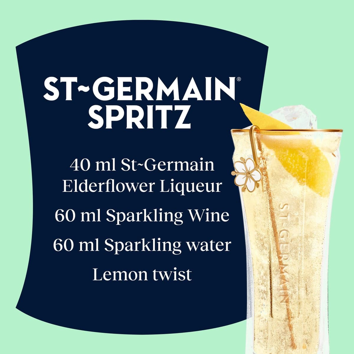 ​​St-Germain French Artisanal Elderflower Liqueur, 20% vol., 50 cl / 500 ml - For the Light and Bright St-Germain Spritz, Made with Wild Handpicked Elderflowers, Transforms Any Cocktail​ — view 5
