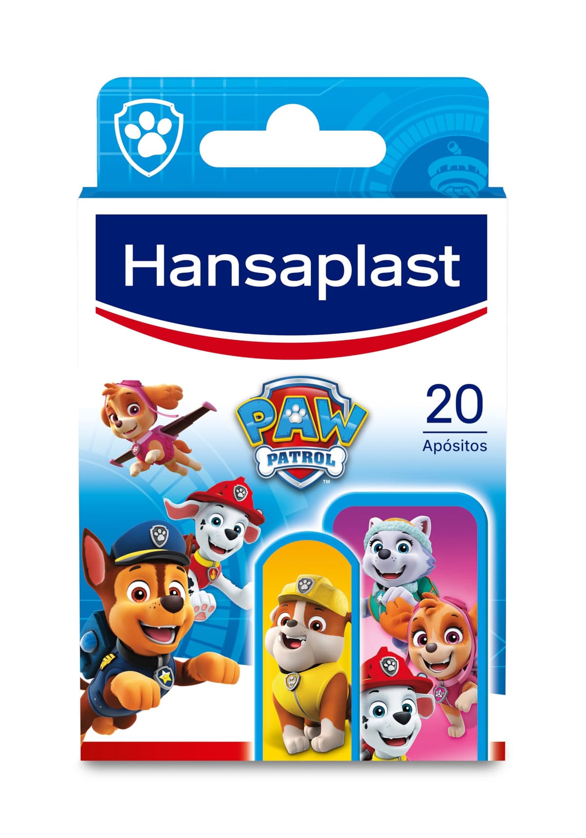 Hansaplast Paw Patrol Children's Wound Dressings, Waterproof Adhesive Dressings, Skin Friendly, Painless to Remove, Patterned - 20 Pieces