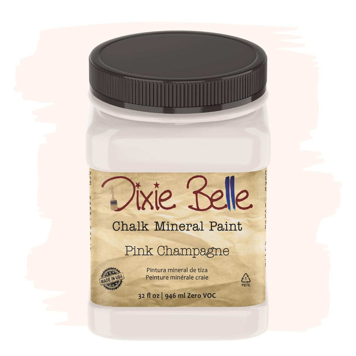 Dixie Belle Paint Company Chalk Finish Furniture Paint - Caviar (32oz) - Matte Black Chic Chalk Mineral DIY Furniture Paint — view 217