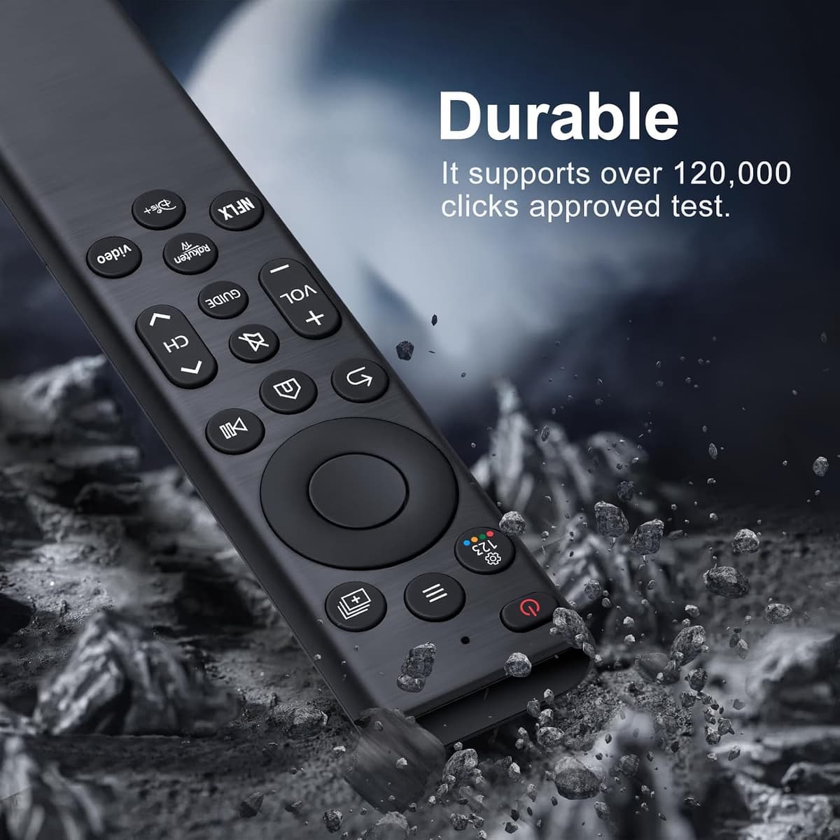 (Pack of 2) Universal Remote Controls for All Samsung TV LED QLED UHD SUHD HDR LCD Frame Curved Solar HDTV 4K 8K 3D Smart TVs, with Shortcut Buttons for NeIflix Updated Version for Samsung TVs — view 4
