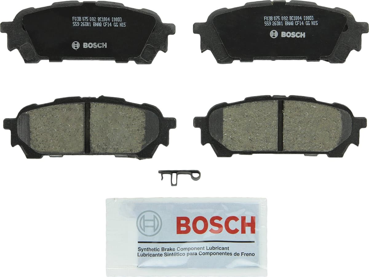 Bosch BC914 QuietCast Premium Ceramic Disc Brake Pad Set For: Acura ILX; Honda Accord, Civic, CR-V, Element, Fit, Front — view 126
