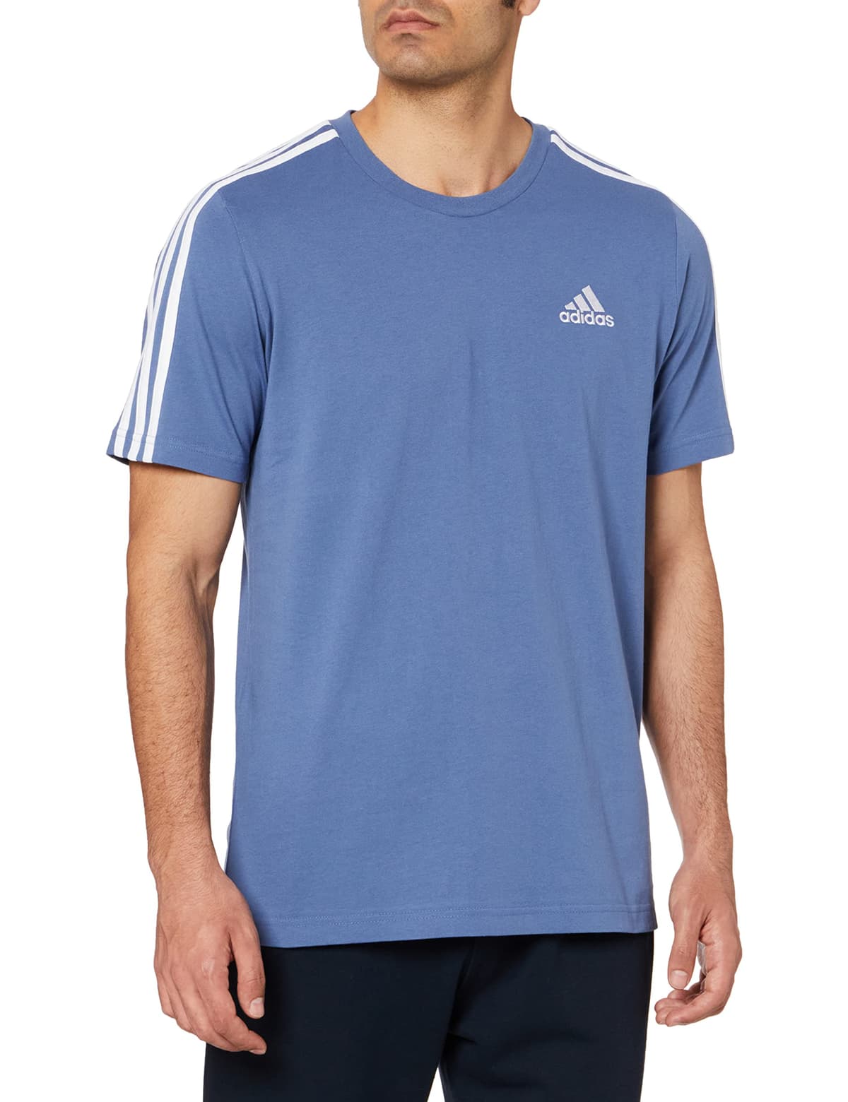adidas Essentials Single Jersey 3-Stripes tee Camiseta de Manga Corta Hombre (Pack de 1) — view 36