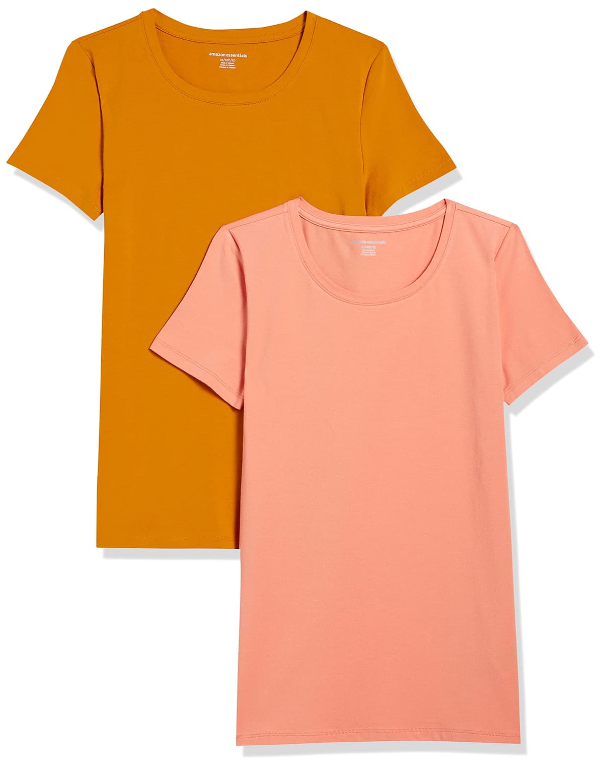 Amazon Essentials Camiseta de Manga Corta y Corte Estándar (Opciones de Cuello Redondo y Cuello en V) Mujer, Paquetes Múltiples — view 53