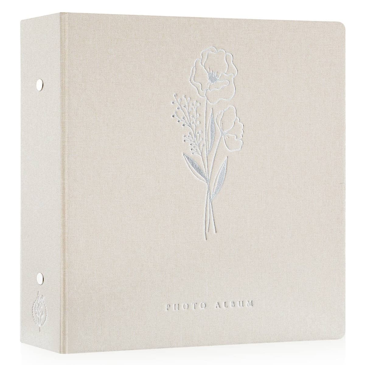 Lanpn Album de Fotos 10x15 1000, Grande Lino Album para Photos Bolsillos Verticales Horizontal Beige