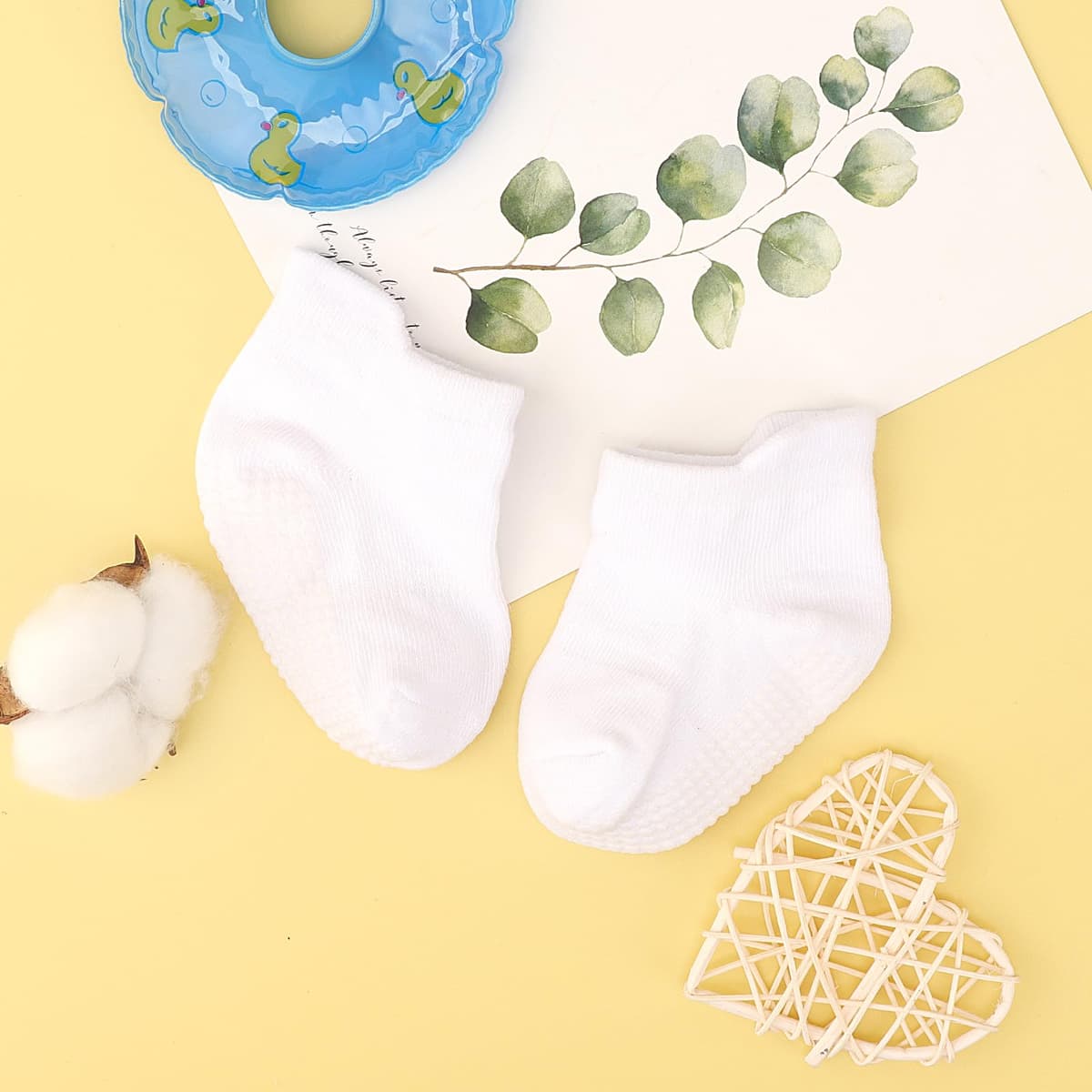 DRESHOW Calcetines Tobilleros Antideslizantes con Suelas Antideslizantes para Bebés Niños Pequeños Niños Niñas — view 2