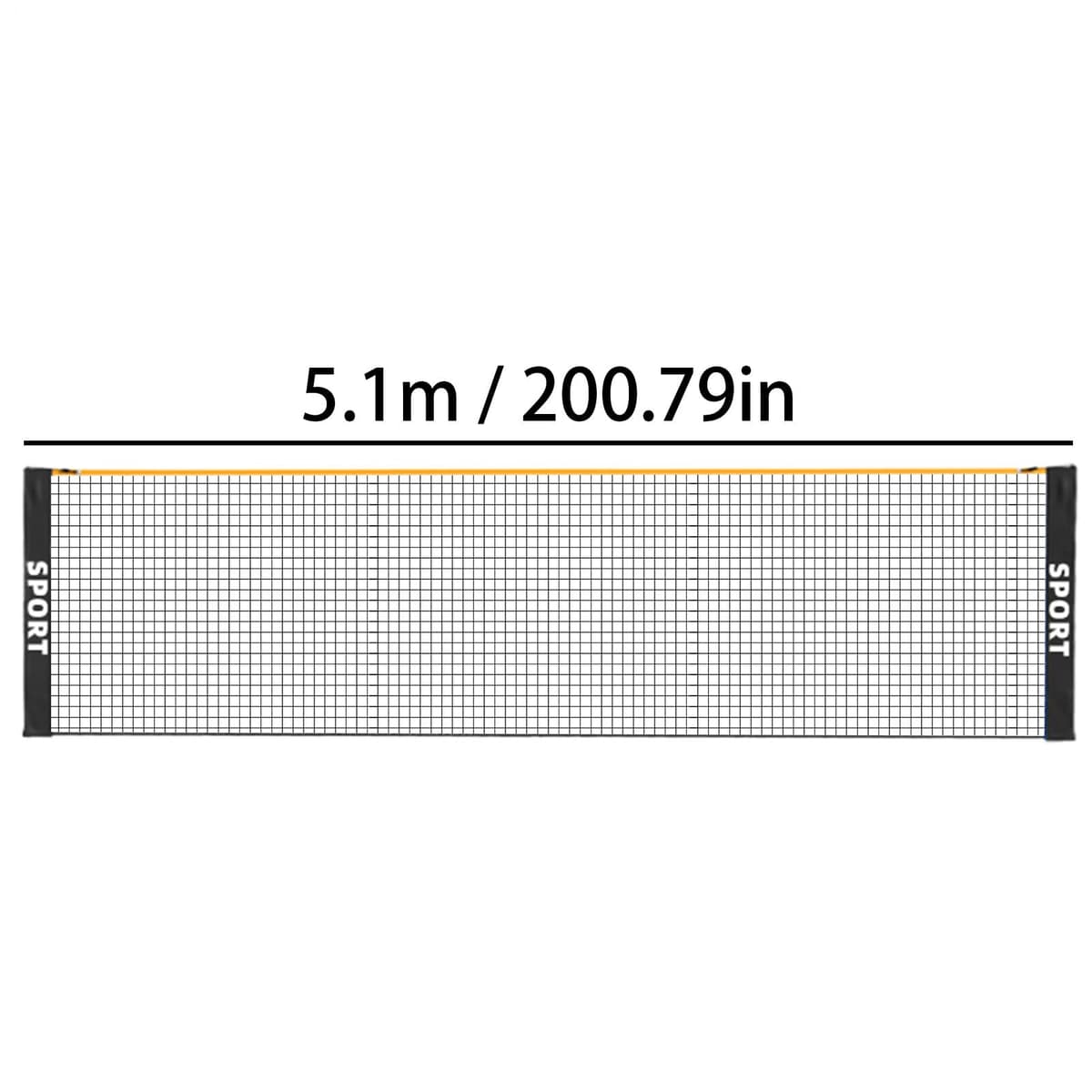 Red de Bádminton - Equipo Plegable - 3/4/5 m Portátil para Vóleibol,para Niños y Adultos, Playa, Piscina, Interior/Exterior, Entrenamiento, Práctica, — view 5