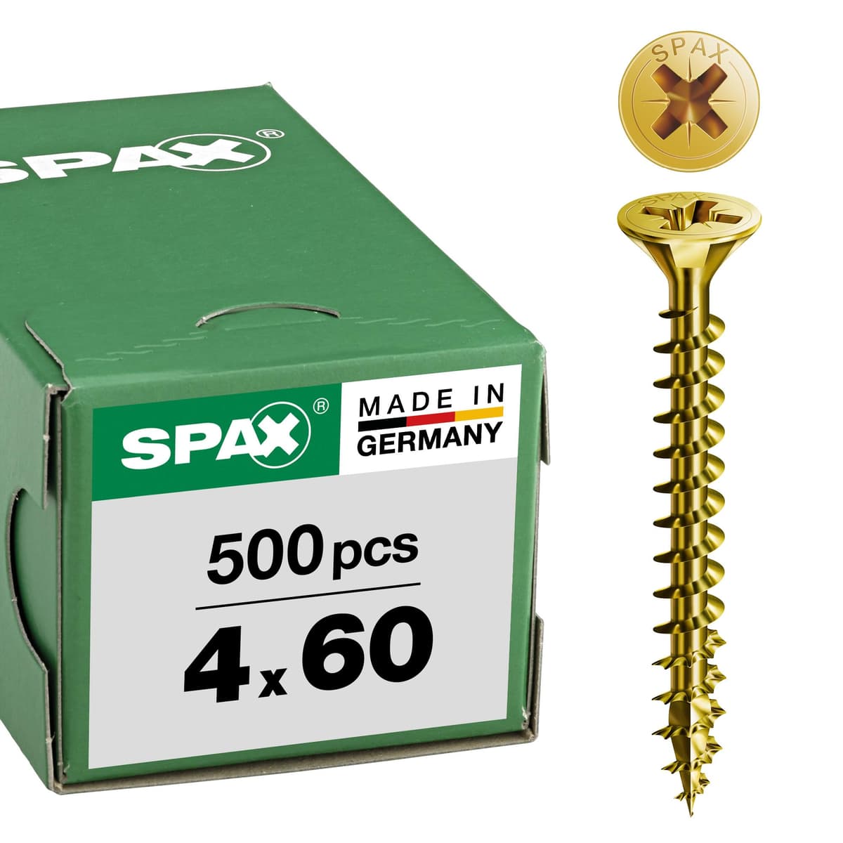 Spax 1081020400253 - Tornillo universal, 4,0 x 25 mm, 200 piezas, cabeza avellanada, cruz receso z 4cut, rosca completa, — view 67