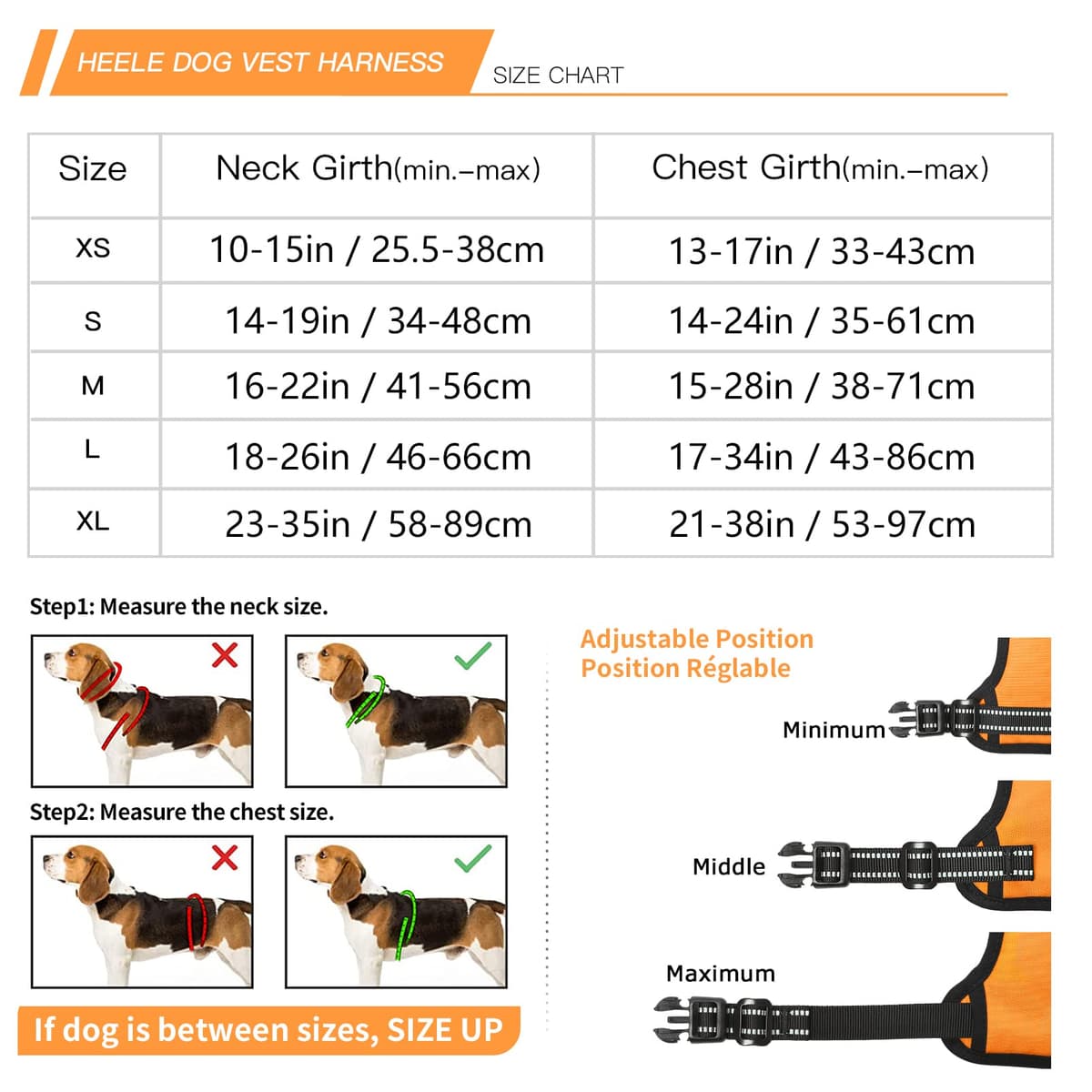 HEELE Dog Harness Medium No Pull Dog Vest Harness with Soft Handle Reflective Pet Harness for Outdoor Training Walking, Black, M — view 191